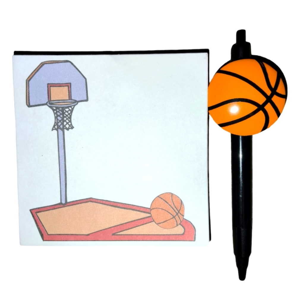 Basketball Notepad & Pen Set